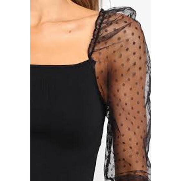 Petal and Pup Rigala Top Womens Size Large Black Mesh NWT - Picture 5 of 9